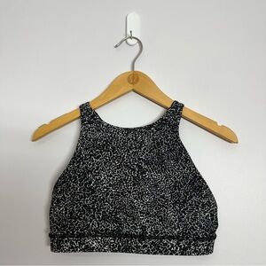 Lululemon Athletica Energy Bra High Neck - Black and White